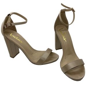 Lulu’s Taylor Ankle Buckle Heels Size 7